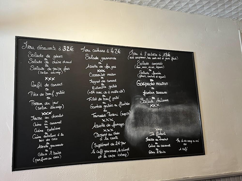 La Table Cathare - Menu Image 1